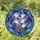 Whimsical Spooky Art Fans' Intricate Tiffany Stained Glass Ghosts Cauldron Flowers Indigo Night Sky Mosaic Stained Glass Suncatcher - 1