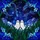 Art Lovers' Jewel Tone Tiffany Stained Glass Ethereal Ghosts Cosmic Night Field Floral Stained Glass Suncatcher - 5