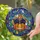 Cat Lovers' Glowing Stained Glass Black Cats Pumpkin Cosmic Jewel Tone Mosaic Stained Glass Suncatcher - 2