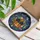 Cat Lovers' Glowing Stained Glass Black Cats Pumpkin Cosmic Jewel Tone Mosaic Stained Glass Suncatcher - 3