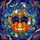 Cat Lovers' Glowing Stained Glass Black Cats Pumpkin Cosmic Jewel Tone Mosaic Stained Glass Suncatcher - 5