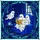 Whimsical Art Lovers' Tiffany Stained Glass Reading Ghosts Indigo Teal Golden Floral Mosaic Stained Glass Suncatcher - 5