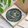 Whimsical Nature Lovers' Stained Glass Opossum Reading Intricate Butterfly Wings Floral Mosaic Jewel Tones Stained Glass Suncatcher - 3