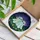 Fantasy Art Lovers' Glowing Ghost Duo Stained Glass Teal Indigo Night Luminous Starscape Stained Glass Suncatcher - 3
