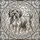 Dog Lovers' Luminous Old English Sheepdog Stained Glass Mosaic Art White Grey Pink Amber Stained Glass Suncatcher - 5