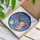 Fantasy Lovers' Glowing Pink Axolotl Periwinkle Stained Glass Tiffany Mosaic Art Stained Glass Suncatcher - 3
