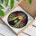 Cat Lovers' Tiffany Stained Glass Black Cat UFO Glowing Green Eyes Cosmic Floral Art Stained Glass Suncatcher - 3