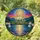 Art Lovers' Luminous Stained Glass Full Moon Mosaic Jewel Tone Twilight Landscape with Stars, Daisies, & Reflective Mountains Stained Glass Suncatcher - 1