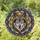 Wolf Lovers' Intricate Stained Glass Wolf Head Blues Amber Radiant Mosaic Pattern Stained Glass Suncatcher - 1
