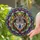 Wolf Lovers' Intricate Stained Glass Wolf Head Blues Amber Radiant Mosaic Pattern Stained Glass Suncatcher - 2