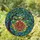 Art Lovers' Radiant Tiffany Stained Glass Pomegranate Tree Branch Jewel Tone Mosaic Pattern Stained Glass Suncatcher - 1