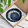 Celestial Art Lovers' Glowing Pearlescent Silver Crescent Moon Spider Web Stained Glass Night Sky Mosaic Stained Glass Suncatcher - 3