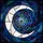 Celestial Art Lovers' Glowing Pearlescent Silver Crescent Moon Spider Web Stained Glass Night Sky Mosaic Stained Glass Suncatcher - 5