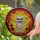 Halloween Enthusiasts' Vibrant Jewel Tone Stained Glass Chibi Mummy & Bat Autumnal Sky Mosaic Stained Glass Suncatcher - 2