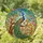 Artisan Style Enthusiasts' Tiffany Stained Glass Peacock Floral Garden Jewel Tone Pattern Stained Glass Suncatcher - 1