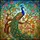 Artisan Style Enthusiasts' Tiffany Stained Glass Peacock Floral Garden Jewel Tone Pattern Stained Glass Suncatcher - 5