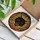 Mystical Art Fans' Fierce Black Cat Fiery Red Eyes Stained Glass Autumn Foliage Mosaic Stained Glass Suncatcher - CSNH-KL0__