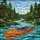 Outdoor Enthusiasts' Vibrant Tiffany Stained Glass Kayak Art, Azure Orange Jewel Tone Nature Mosaic Stained Glass Suncatcher - 5