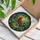 Nature Lovers' Vibrant Ruby Cardinal Stained Glass Art, Emerald Vines, Amber Beads, Lush Green Mosaic Stained Glass Suncatcher - 5V0jB_Fw2G