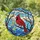 Nature Lovers' Vibrant Red Cardinal Tiffany Stained Glass Intricate Mosaic Stained Glass Suncatcher - YK2FX0JY1U