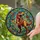 Dinosaur Enthusiasts' Vibrant Tiffany Stained Glass Roaring T-Rex Geometric Mosaic Stained Glass Suncatcher - 2