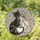 Cat Lovers' Intricate Stained Glass Feline Embrace Heart Tails Black Grey Beige Mosaic Pattern Stained Glass Suncatcher - tq0o8t3luw