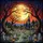 Art Lovers' Dramatic Tiffany Stained Glass Graveyard Full Moon Gothic Church Twilight Scene Stained Glass Suncatcher - 5