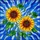 Nature Lovers' Vibrant Stained Glass Sunflower Floral Intricate Jewel Toned Mosaic Art Stained Glass Suncatcher - 5