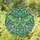Nature Lovers' Tiffany Stained Glass Luna Moth Chartreuse Green Wings Emerald Aqua Mosaic Stained Glass Suncatcher - 1