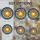 Stained Glass Enthusiasts' Vibrant Sun Mosaic Edge-to-Edge Swirling Orange Golden Yellow Rays Stained Glass Suncatcher - 4