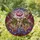 Women's Intricate Stained Glass Rose Ruby Magenta Golden Amber Celestial Mosaic Stained Glass Suncatcher - 1