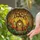 Enchanted Forest Fans' Tiffany-Style Pumpkin House, Monarch Butterflies & Vine Mosaic Art Stained Glass Suncatcher - 2