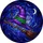 Fantasy Art Lovers' Glowing Tiffany Stained Glass Witch Hat Broom Purple Green Bronze Night Sky Stained Glass Suncatcher - 5