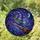 Fantasy Art Lovers' Glowing Tiffany Stained Glass Witch Hat Broom Purple Green Bronze Night Sky Stained Glass Suncatcher - l_m-Z_iEXG