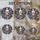 Artistic Souls' Ornate Tiffany Style Stained Glass Skull Golden Eyes Purple Roses Cosmic Swirls Stained Glass Suncatcher - 4