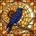 Art Enthusiasts' Tiffany Style Iridescent Crow Celestial Sunflower Stained Glass Mosaic Stained Glass Suncatcher - 5
