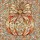 Art Lovers' Tiffany Stained Glass Whimsical Pumpkin Iridescent Peach Aqua Gold Mosaic Swirls Stained Glass Suncatcher - 5