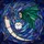 Cosmic Fantasy Art Enthusiasts' Stained Glass Scythe Clock Emerald Teal Purple Galactic Mosaic Stained Glass Suncatcher - 5
