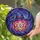 Fantasy Art Lovers' Smiling Tiffany Stained Glass Jack-o'-Lantern Pink Purple Cosmic Galaxy Design Stained Glass Suncatcher - 2