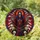 Gothic Art Lovers' Mystical Tiffany Style Stained Glass Grim Reaper Scythe Skull Chains Cross Geometric Mosaic Red Amber Blue Stained Glass Suncatcher - 1