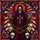 Gothic Art Lovers' Mystical Tiffany Style Stained Glass Grim Reaper Scythe Skull Chains Cross Geometric Mosaic Red Amber Blue Stained Glass Suncatcher - 5