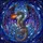 Dragon Enthusiasts' Tiffany Stained Glass Dragon Cosmic Nebula Art in Deep Blue & Fiery Orange Stained Glass Suncatcher - 5
