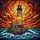 Art Lovers' Intricate Stained Glass Lighthouse Seascape Orange Blue Red Jewel Tones Stained Glass Suncatcher - 5