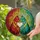 Cat Lovers' Vibrant Stained Glass Tiffany Cats Heart Embrace Jewel Tone Red Orange Blue Green Mosaic Stained Glass Suncatcher - 2