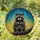 Raccoon Lovers' Intricate Stained Glass Raccoon & Celestial Sky Mosaic Deep Blue Teal Amber Stained Glass Suncatcher - bdAYqCuuVl