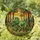 Dinosaur Lovers' Majestic Stained Glass Triceratops Prehistoric Jungle Emerald Golden Amber Tiffany Art Stained Glass Suncatcher - 1