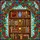 Book Lovers' Tiffany Style Jewel Tone Bookshelf Art with Vibrant Floral Garland & Books Stained Glass Suncatcher - 5