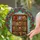 Book Lovers' Tiffany Style Jewel Tone Bookshelf Art with Vibrant Floral Garland & Books Stained Glass Suncatcher - hyYMA0tVXN