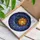 Celestial Art Lovers' Tiffany Stained Glass Sun Moon Stars Jewel Tone Cosmic Pattern Stained Glass Suncatcher - 3