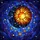 Celestial Art Lovers' Tiffany Stained Glass Sun Moon Stars Jewel Tone Cosmic Pattern Stained Glass Suncatcher - 5